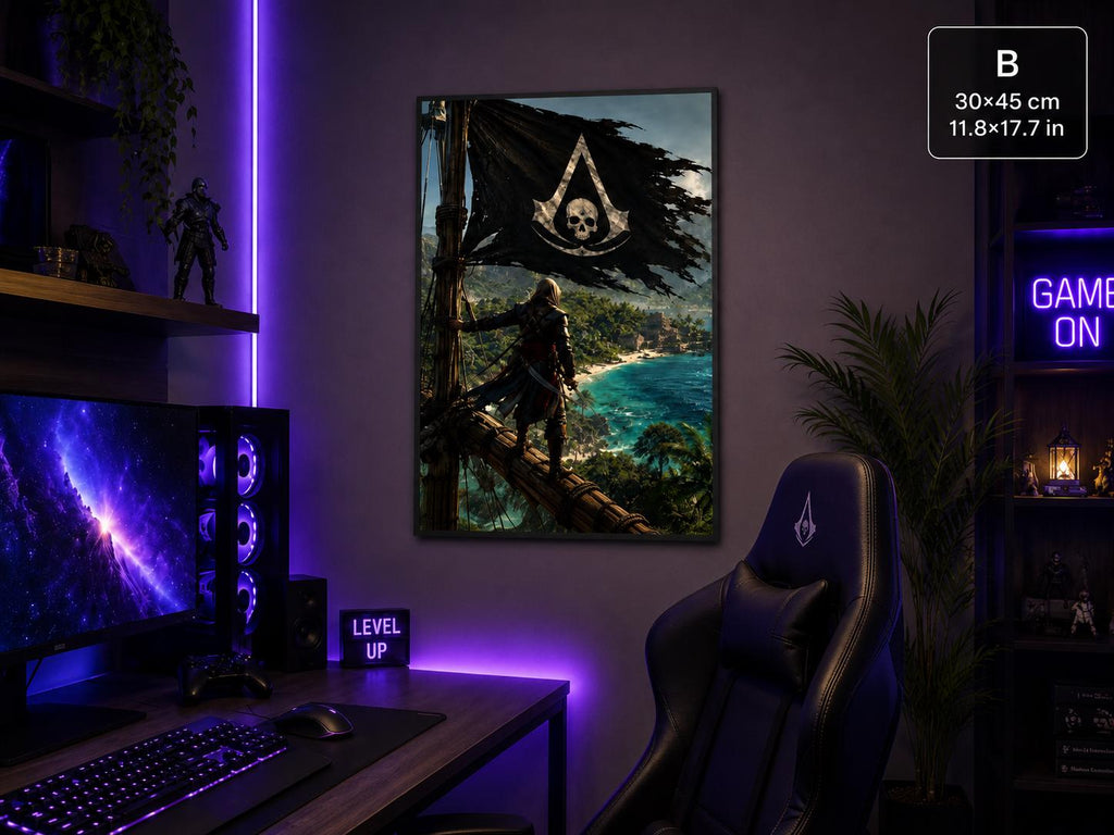 Paper poster | Black Flag | Pirate Gaming