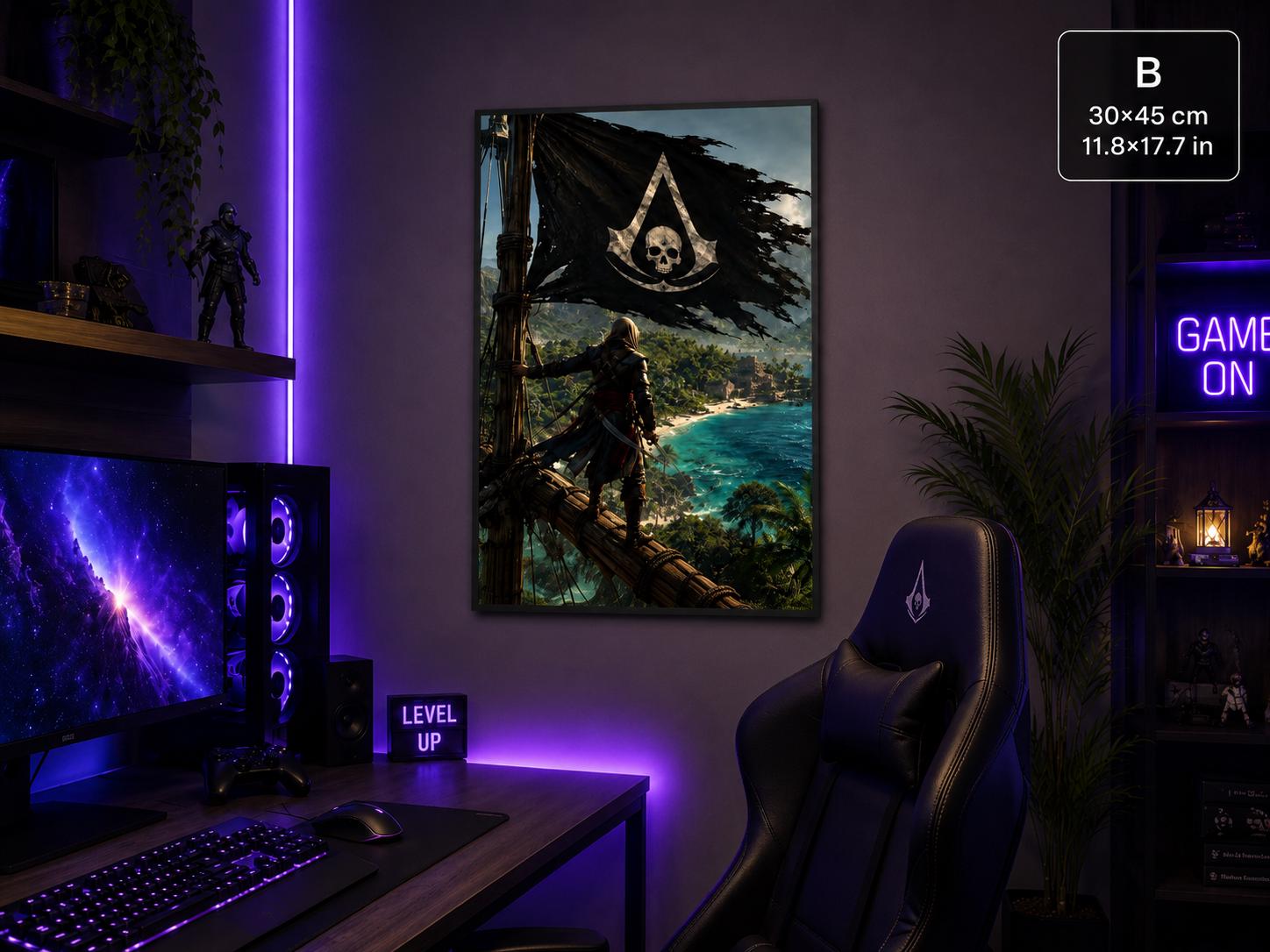 Paper poster | Black Flag | Pirate Gaming