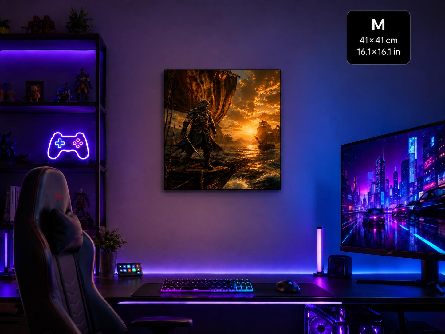 Pirate Adventure Poster | Gaming Inspired Wall Art | Black Flag