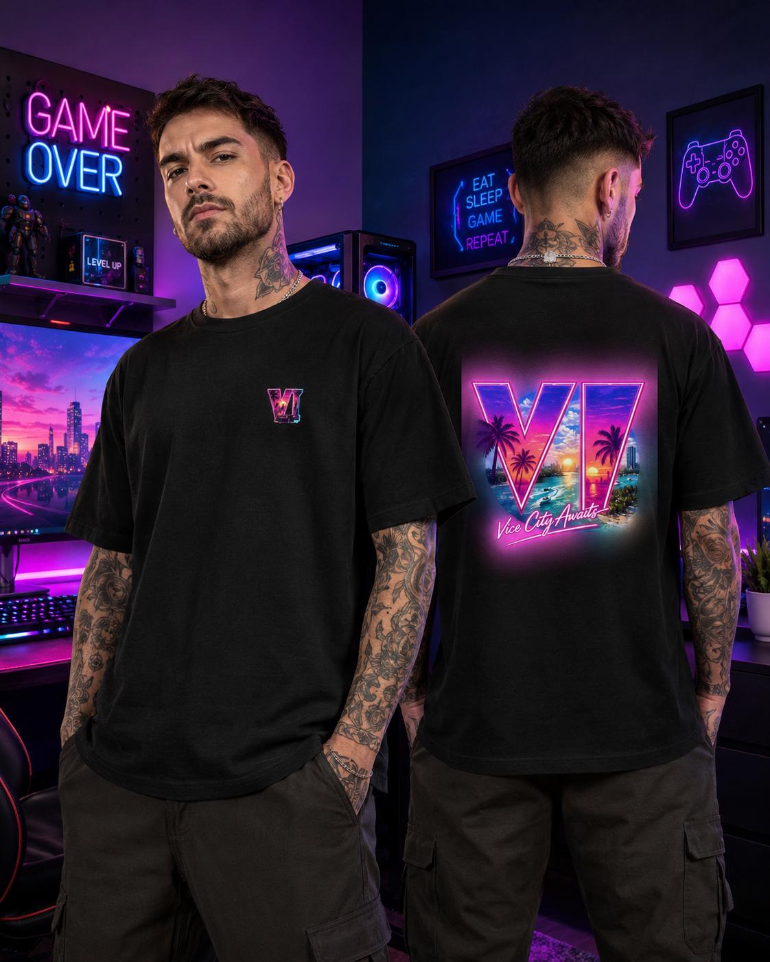 Grand Theft 6 Unisex Oversized Short Sleeve T-shirt | VI
