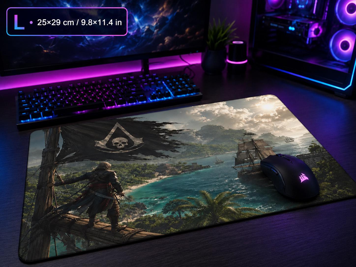 Mouse Pad Small Size | Black Flag Gaming | Pirates