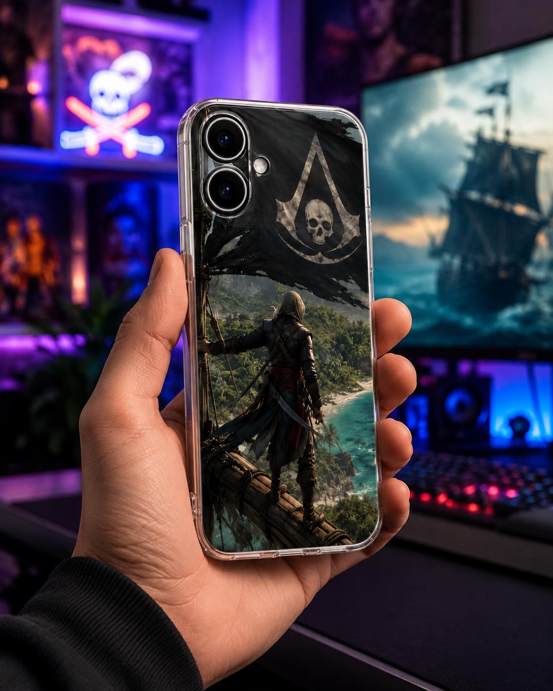 iPhone 17 Series | Pirates | Black Flags Gaming Case | TPU