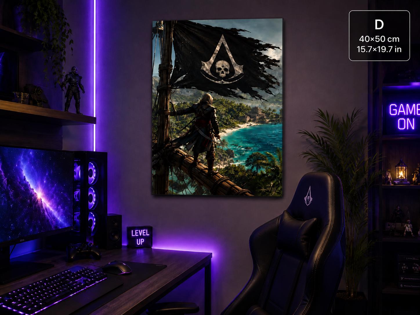 Paper poster | Black Flag | Pirate Gaming