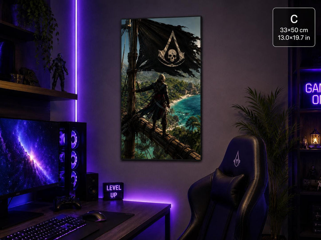 Paper poster | Black Flag | Pirate Gaming