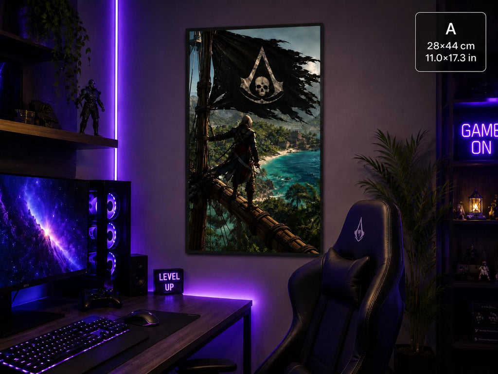 Paper poster | Black Flag | Pirate Gaming