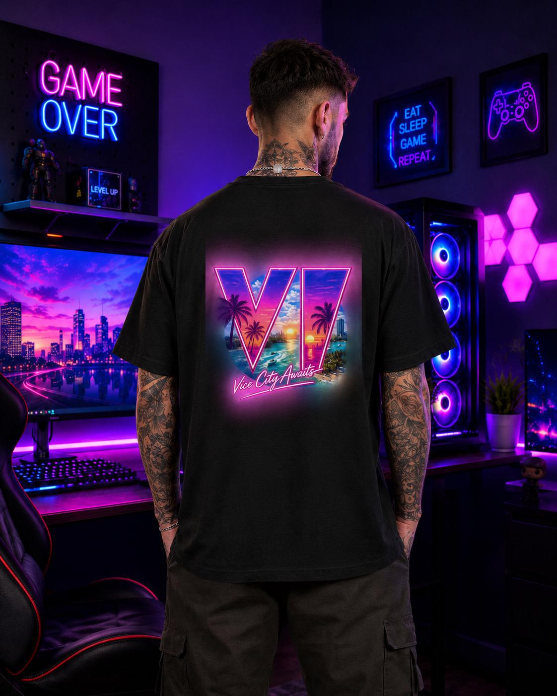 Grand Theft 6 Unisex Oversized Short Sleeve T-shirt | VI