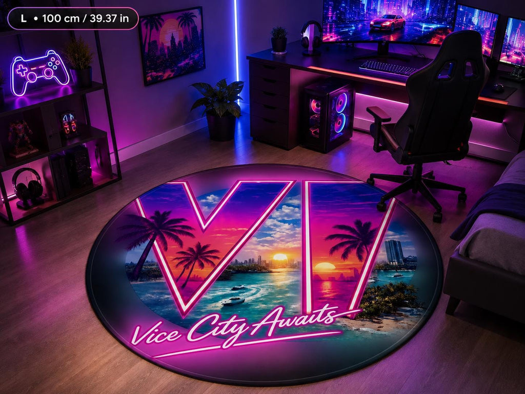 Foldable round mat | Grand Theft Gaming | VI