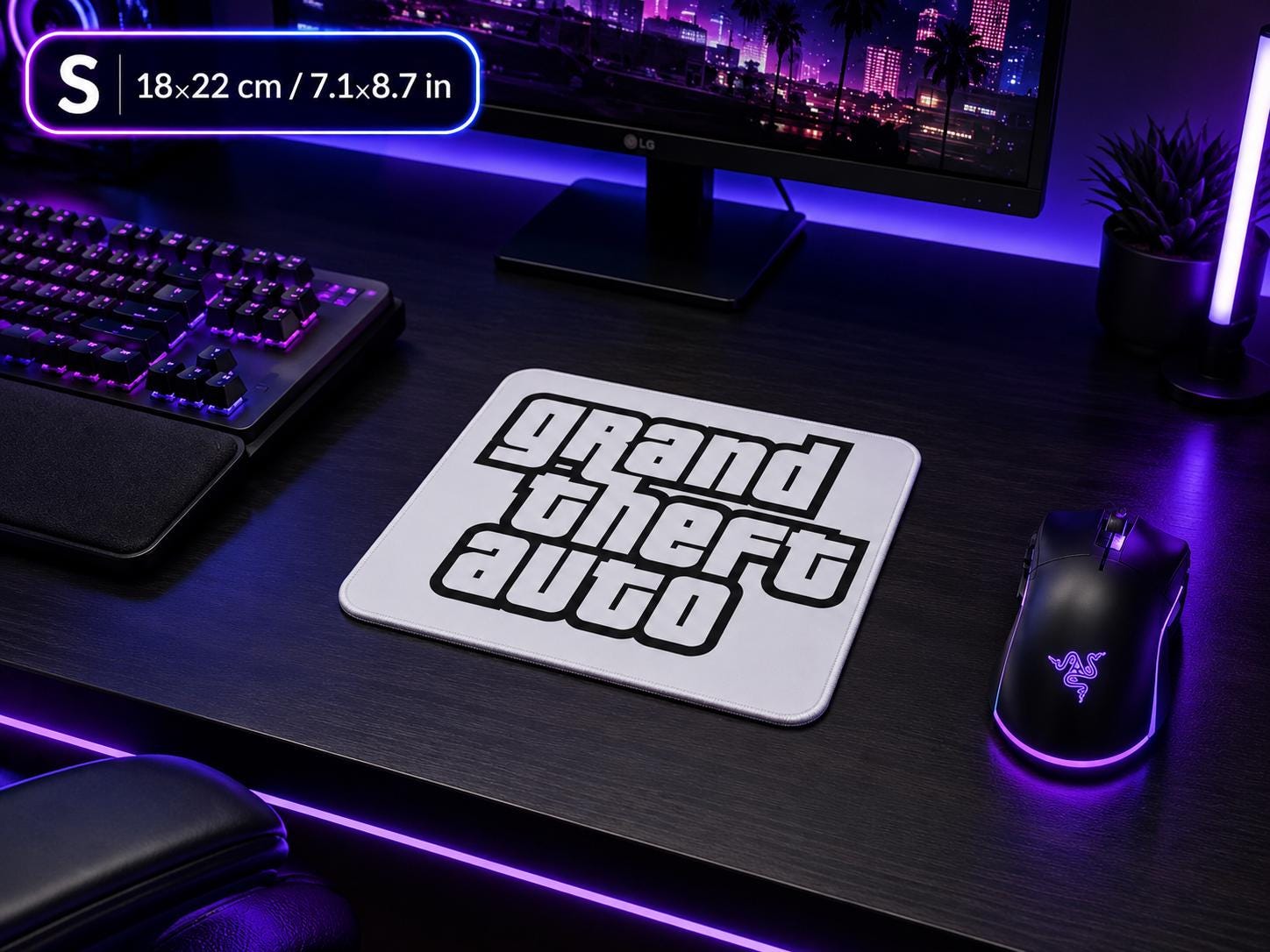 Mouse Pad Small Size | Grand Theft Gaming | VI