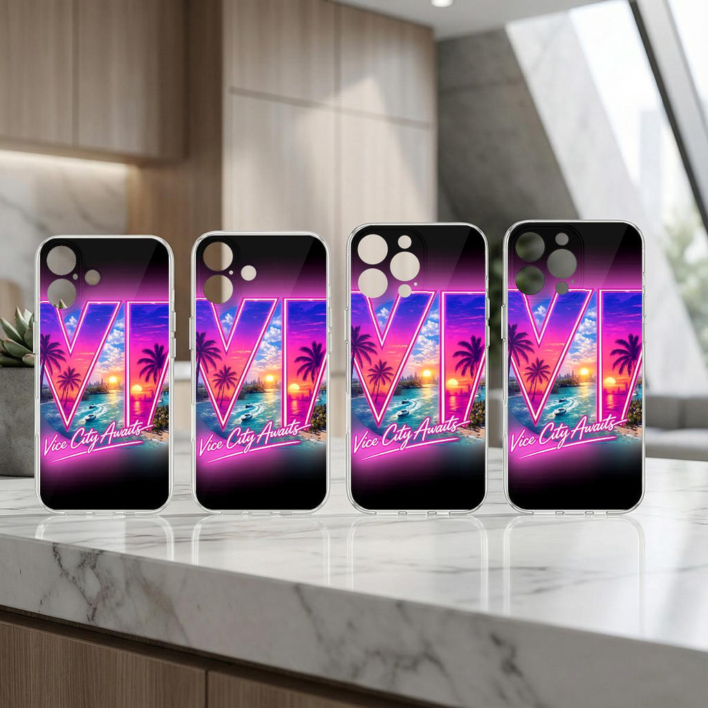 Grand Theft Gaming iPhone 16 Series Mobile Phone Case | TPU | Vice City Awaits !