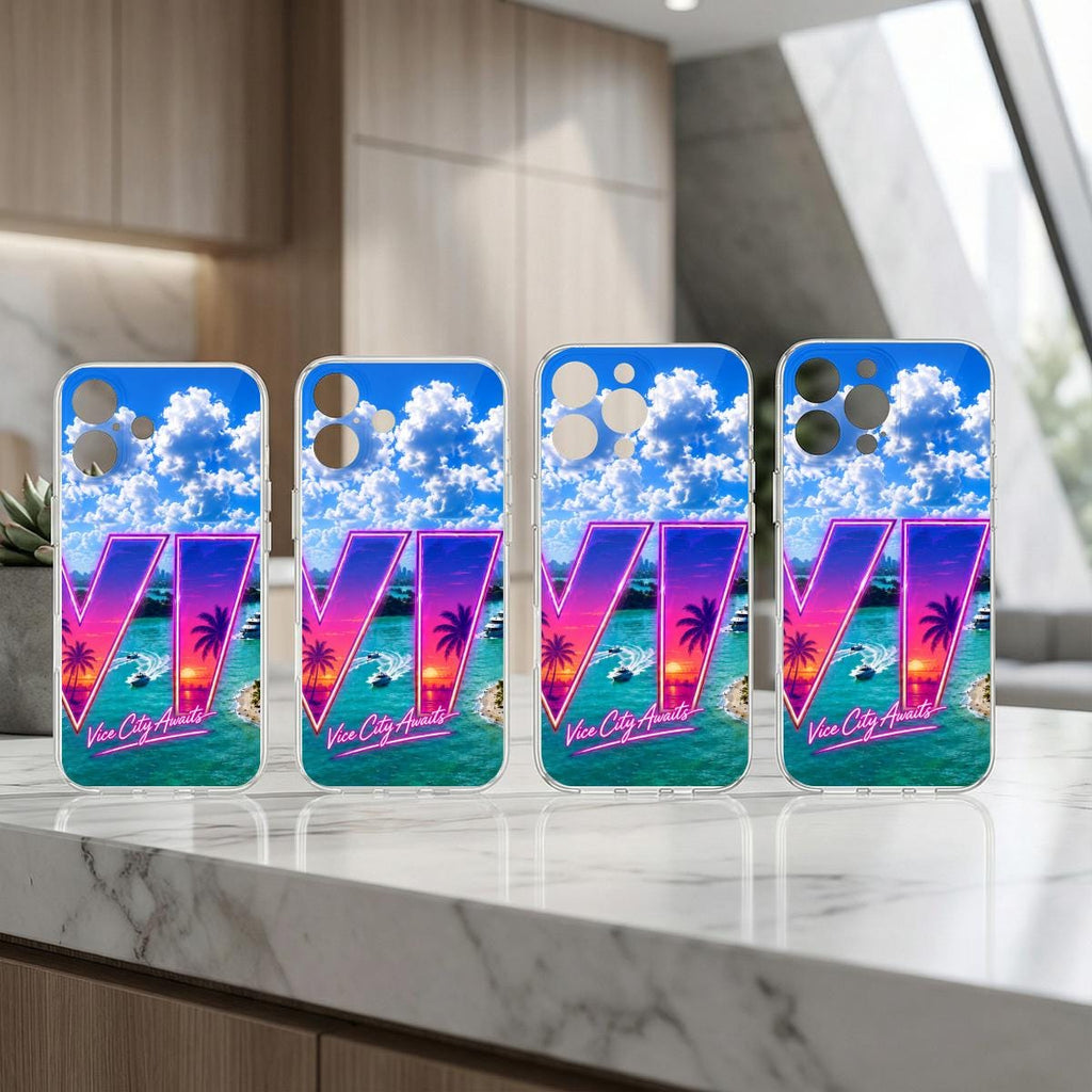 Grand Theft Gaming VI iPhone 16 Series Mobile Phone Case | TPU | Vice City Awaits !